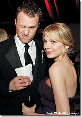 Heath Ledger and Michelle Williams