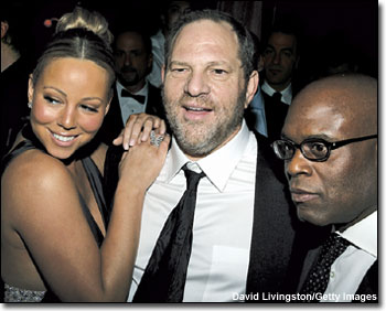 Mariah Carey, Harvey Weinstein and Benny Medina