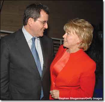 Pat Mitchell and Peter Chernin