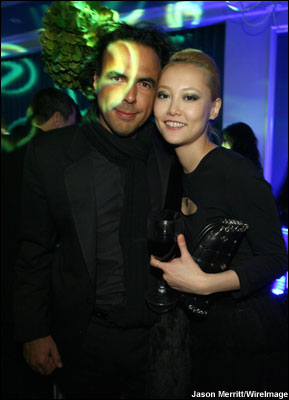 Alejandro González Iñárritu and Rinko Kikuchi