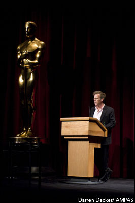 Host Mark Johnson, Chair of the Foreign Language Film Committee at the Foreign Language Film Award Symposium, held in the Academy of Motion Picture Arts and Sciences' Samuel Goldwyn Theater - February 23, 2008.