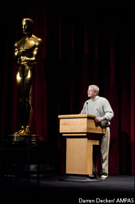 Bruce Davis, executive director of the Academy, at the Foreign Language Film Award Symposium, held in the Academy of Motion Picture Arts and Sciences' Samuel Goldwyn Theater - February 23, 2008.