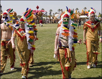 Coachella-goers on Saturday.