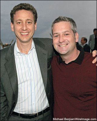 Jon Sloss and Graham Taylor at the Fortissimo corporate beach party -- Cannes, France -- May 19, 2008