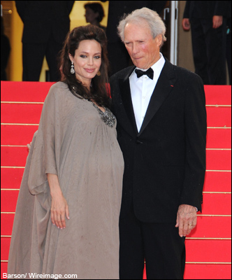 'Changeling' star Angelina Jolie and director Clint Eastwood at the film's world premiere -- Cannes Film Festival -- May 20, 2008 Click here to read the review 