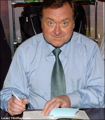 Tim Russert signs his book "Big Russ and Me" at the Union Square Barnes & Noble in New York City.