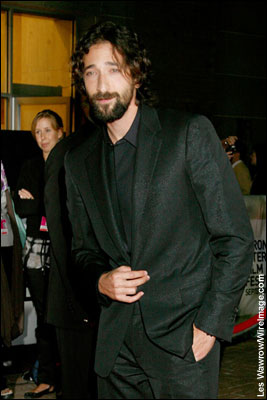 Brody arrives at the premiere of 'The Brothers Bloom'