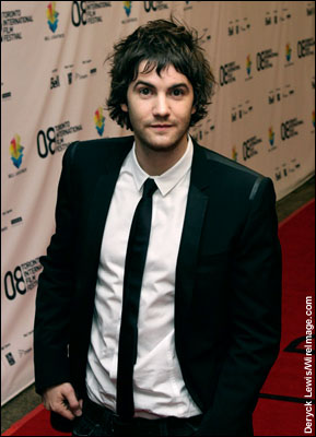 Actor Jim Sturgess takes in the 'Fifty Dead Men Walking' premiere.