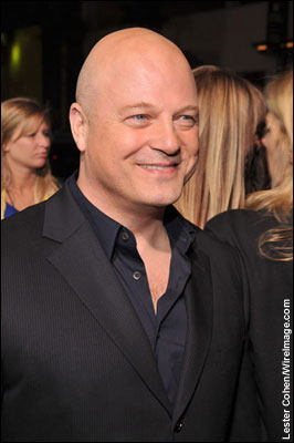Actor Michael Chiklis arrives on the red carpet of the Los Angeles premiere of 'Eagle Eye' &bull; Review: 'Eagle Eye' 