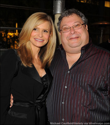 Kyra Sedgwick and Turner's Steve Koonin at the 2nd annual Evening Before party sponsored by Variety and benefiting the Motion Picture & Television Fund