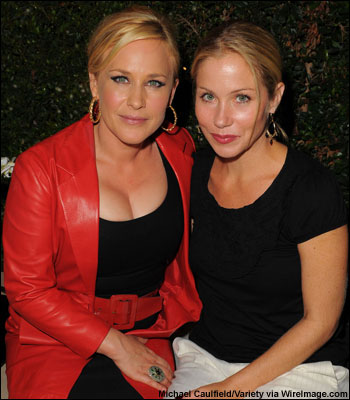 Patricia Arquette and Christina Applegate at the 2nd annual Evening Before bash in Century City on Saturday.