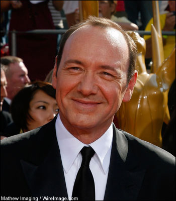 Actor in a miniseries or movie nominee Kevin Spacey arrives at the 60th Primetime Emmy Awards at the Nokia Theatre on September 21, 2008 in Los Angeles, California. Full Emmys coverage 
