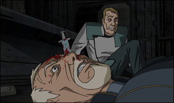 A scene from Anchor Bay's 'Dead Space: Downfall' the movie DVD Review 