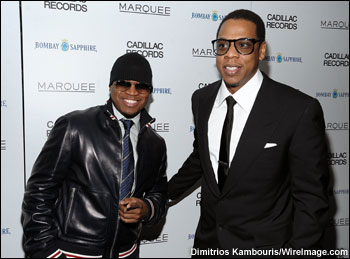 Ne-Yo and Jay Z take 5 outside the 'Cadillac Records' premiere. &bull; Review: Cadillac Records 