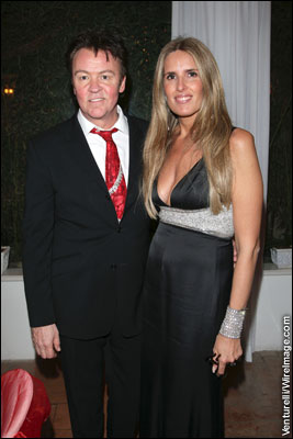 Paul Young and Tiziana Rocca attend the first day of the 13th Annual Capri Hollywood International Film Festival on December 27, 2008 in Capri, Italy.