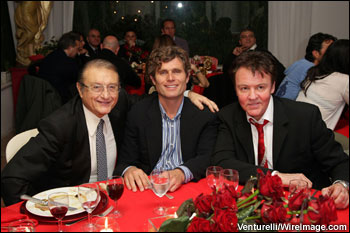 Tony Renis, Anthony Shriver Kennedy and Paul Young attend the first day of the 13th Annual Capri Hollywood International Film Festival on December 27, 2008 in Capri, Italy.