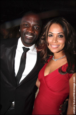 Akon and Tracey Edmonds attend Young Jeezy's 'Presidential Status' Inauguration Ball at Club Love in Washington, D.C. -- January 18, 2009