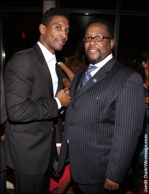 Lifestyle Communications director Jay Norris and actor Wendell Pierce attend the 'Obama That One!' Change Awards at the Newseum in Washington, D.C. -- January 18, 2009