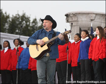 Garth Brooks attends the Opening Celebration for the 56th Presidential Inauguration at the Lincoln Memorial in Washington, D.C. -- January 18, 2009