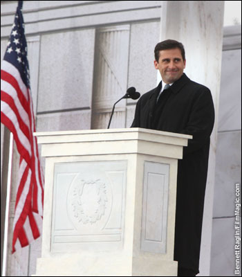 Steve Carell attends the Opening Celebration for the 56th Presidential Inauguration at the Lincoln Memorial in Washington, D.C. -- January 18, 2009