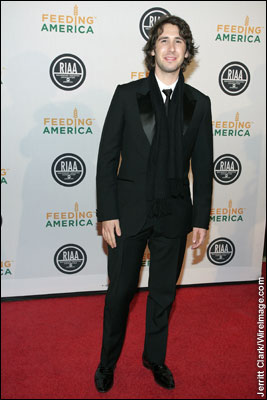 Josh Groban attends the RIAA and Feeding America Inauguration Charity Ball at Ibiza in Washington, D.C. -- January 20, 2009