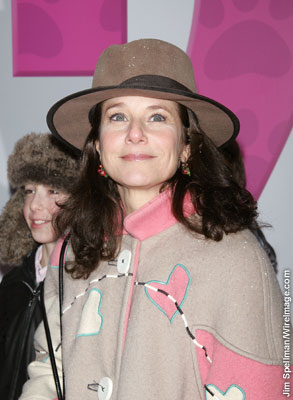 Actress Debra Winger attends the premiere of 'The Pink Panther 2' at the Ziegfeld Theater on February 3, 2009, in New York City.