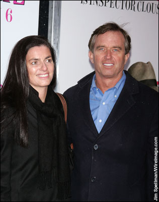 Robert F. Kennedy Jr. and wife Mary Richardson Kennedy attend the premiere of 'The Pink Panther 2' at the Ziegfeld Theater on February 3, 2009, in New York City.