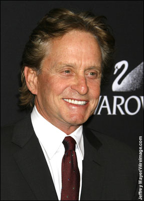 Actor Michael Douglas arrives at the 11th Annual Costume Designers Guild Awards at the Four Seasons Beverly Wilshire Hotel on February 17, 2009 in Beverly Hills, California.