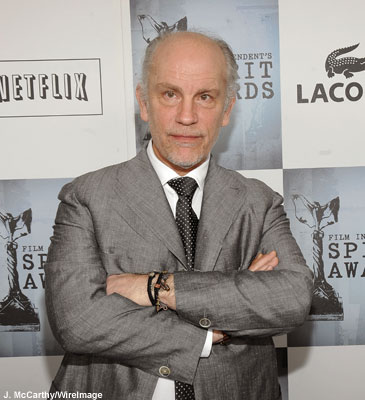 John Malkovich arrives at Saturday's Spirit Awards.