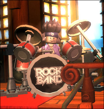 Lego has paired up with MTV Games and Harmonix to build its own piece of the popular 'Rock Band' vidgame franchise. Read full story. 