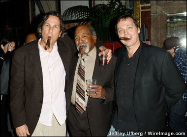 Peter Farrelly, Luis Tiant and Bobby Farrelly attend 'The Lost Son of Havana' after-party at The Gates on April 23, 2009 in New York City. Full Tribeca coverage 