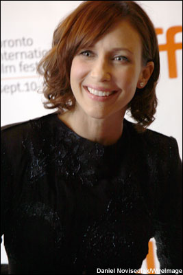 Vera Farmiga attends 'The Vintner's Luck' premiere held at the Winter Garden Theatre at the Toronto International Film Festival.