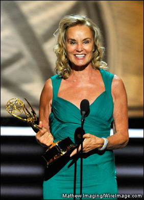Actress Jessica Lange won an Emmy for her performance in HBO's 'Grey Gardens.'