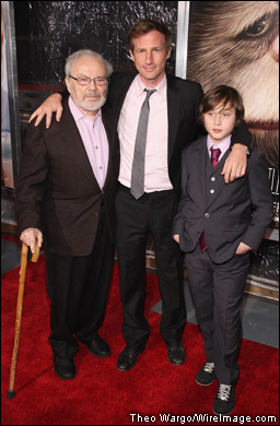 'Where the Wild Things Are' author Maurice Sendak, director Spike Jonze and thesp Max Records outside the Lincoln Center in New York.