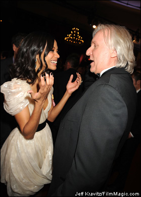 Actress Zoe Saldana and director James Cameron attends the 15th Annual Critics' Choice Movie Awards held at the Hollywood Palladium on January 15, 2010 in Hollywood, California.