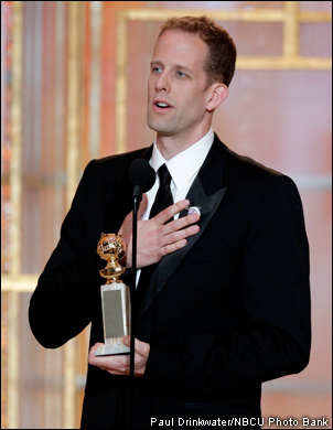 Pete Docter, director-writer of Disney's 'Up,' which nabbed a Golden Globe for best animated feature film.