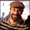 Actor Jon Hamm of 'Howl' is all smiles at the Sundance Film Festival.