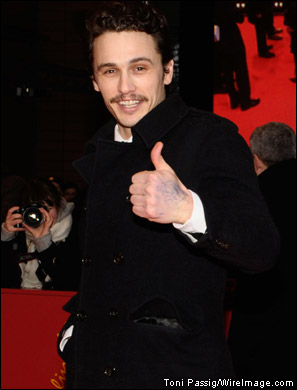 Actor James Franco attends the 'Howl' premiere during day two of the 60th Berlin International Film Festival at the Berlinale Palast on February 12, 2010 in Berlin, Germany.