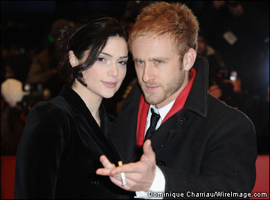 Actors Ben Foster and Janet Montgomery attend the 'Tuan Yuan' (Apart Together) premiere during day one of the 60th Berlin International Film Festival at the Berlinale Palast on February 11, 2010 in Berlin, Germany.