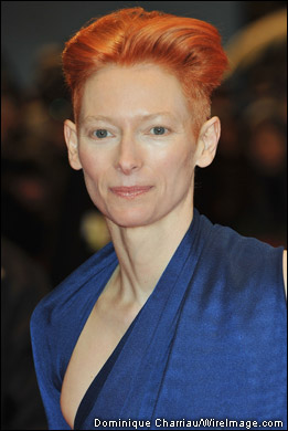 Actress Tilda Swinton attends the 'Tuan Yuan' (Apart Together) premiere during day one of the 60th Berlin International Film Festival at the Berlinale Palast on February 11, 2010 in Berlin, Germany.
