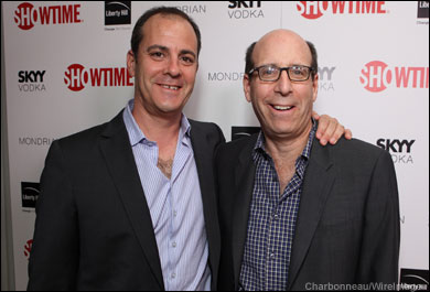 Showtime's David Nevins and Showtime's Matt Blank at Showtime's 2010 Emmy Nominees Party on August 28, 2010 at Skybar at Mondrian in West Hollywood, California.