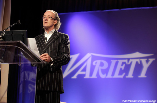Variety prexy Neil Stiles speaks at Variety's Venture Capital & New Media Summit. 