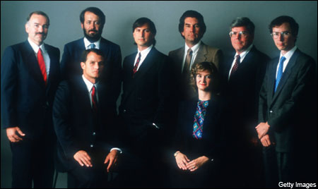 1988: The NeXT senior staff.