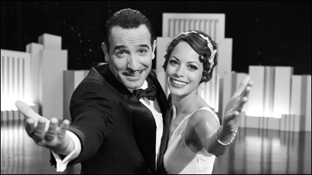 'The Artist' - 10 nominations (Jean Dujardin - performance by an actor in a leading role, Bérénice Bejo - performance by an actress in a supporting role, art direction, cinematography, costume design, directing, film editing, original score, best picture, original screenplay) 