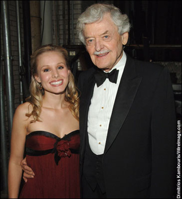 Kristen Bell and Hal Holbrook during the 60th Annual Tony Awards See photos, film credits and more on Hal Holbrook 