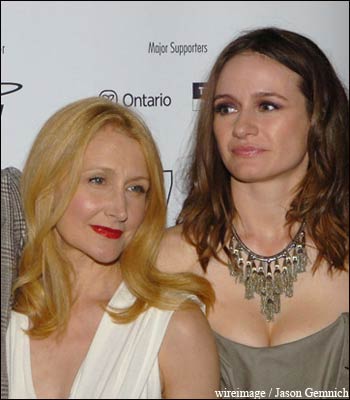 Patricia Clarkson and Emily Mortimer arrive at the Toronto Film Festival's screening of 'Lars and the Real Girl' See photos, film credits and more on Emily Mortimer 