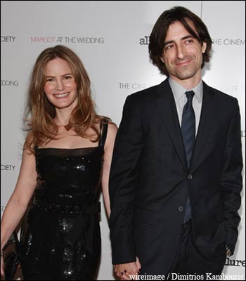 Actress Jennifer Jason Leigh and husband, writer-director Noah Baumbach See photos, film credits and more on Jennifer Jason Leigh 
