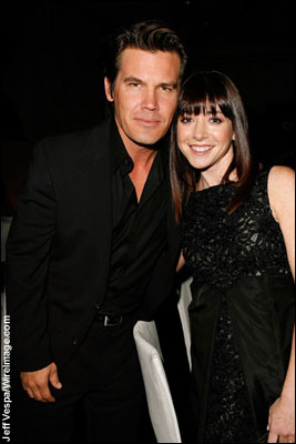 Actor Josh Brolin and actress Alyson Hannigan inside ELLE Magazine's 14th Annual Women In Hollywood event on October 15, 2007 See photos, film credits and more on Josh Brolin 