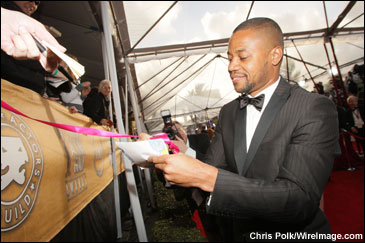Actor Cuba Gooding Jr. arrives to the 14th Annual Screen Actors Guild Awards at the Shrine Auditorium on January 27, 2008 in Los Angeles, California. View pt. 1 of gallery 