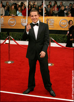 Actor Shawn Pyfrom arrives to the 14th Annual Screen Actors Guild Awards at the Shrine Auditorium on January 27, 2008 in Los Angeles, California. 